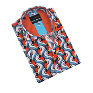 Colorful Parrot PopArt Short Sleeve Shirt Shirts Eight-X MULTI S