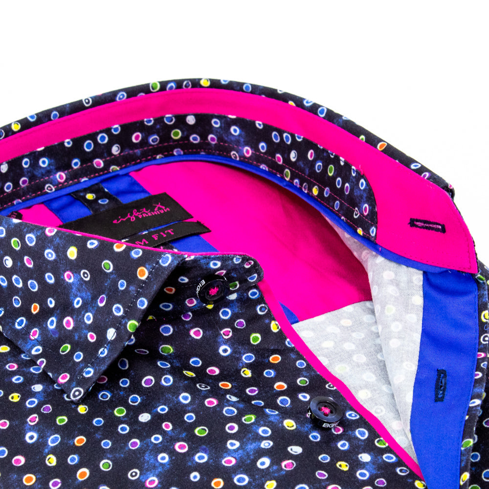 Confetti Nights Button Down Shirt Shirts Eight-X