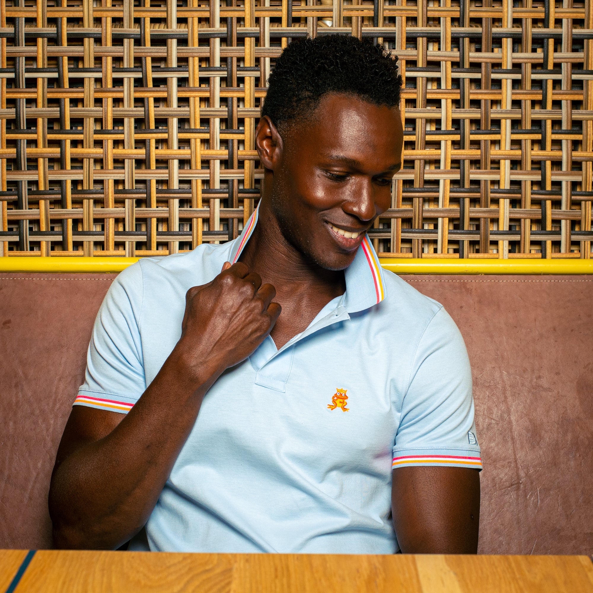 Corsica FROG Slim Fit Polo - Light Blue Shirts Eight-X