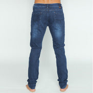 Dark Stretch Denim Jeans With Fade #EIG-32 Jeans Eight-X