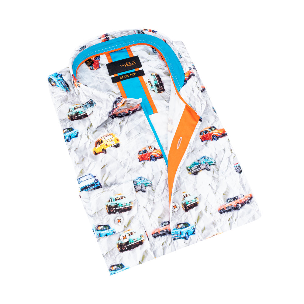 Day Cruise Button Down Shirt Shirts EightX GREY S