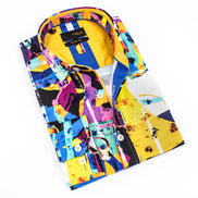 Dinner in Aspen Button Down Shirt Shirts Eight-X MULTI S