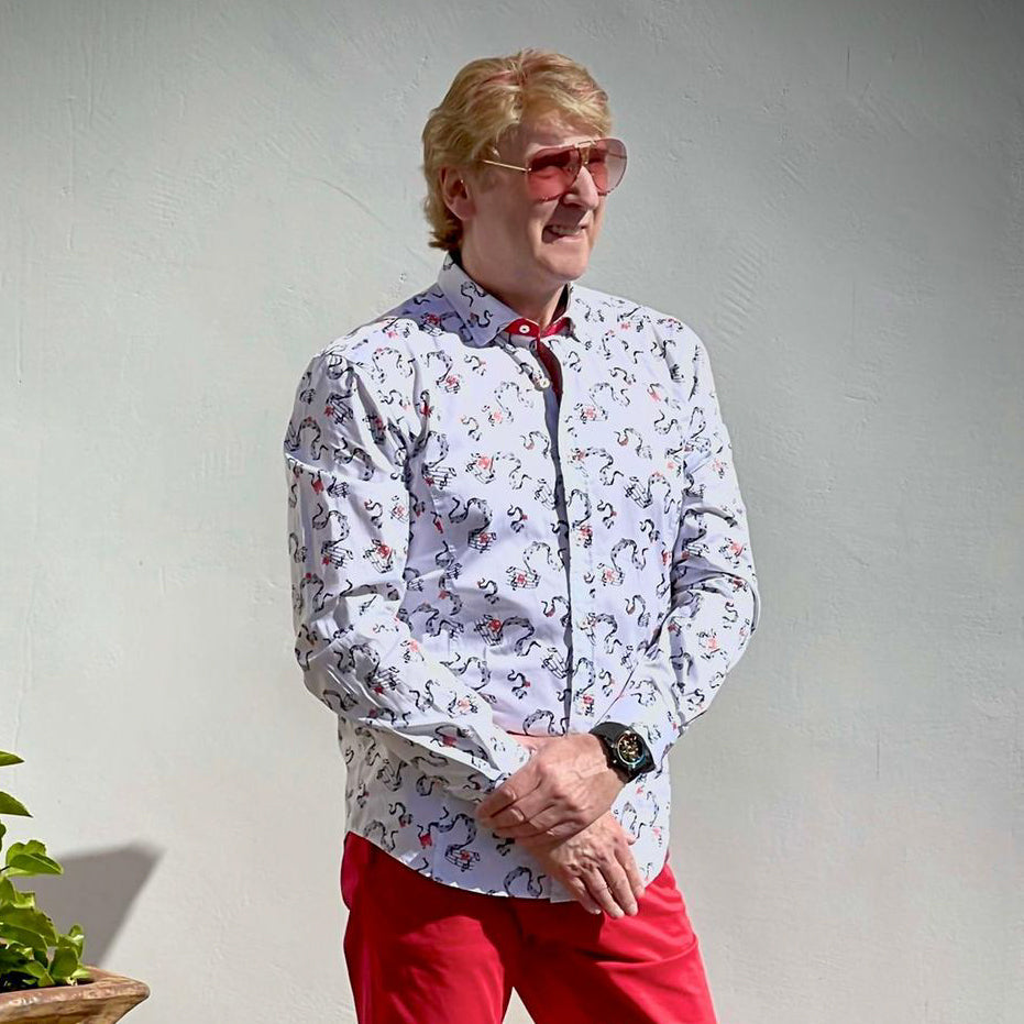 Do-Re-Mi PM Edition Button Down Shirt Shirts EightX WHITE S