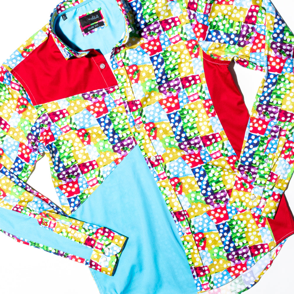 Domino Effect Button Down Shirt Shirts EightX