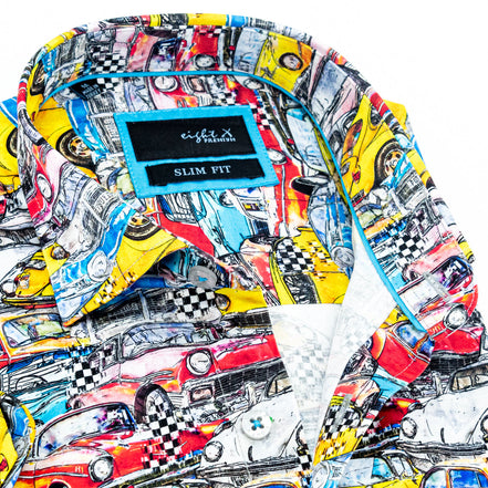 Drive My Car Short Sleeve Button Down Shirt Shirts Eight-X