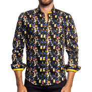 Electrobrush PM Edition Button Down Shirt Shirts Eight-X BLACK S