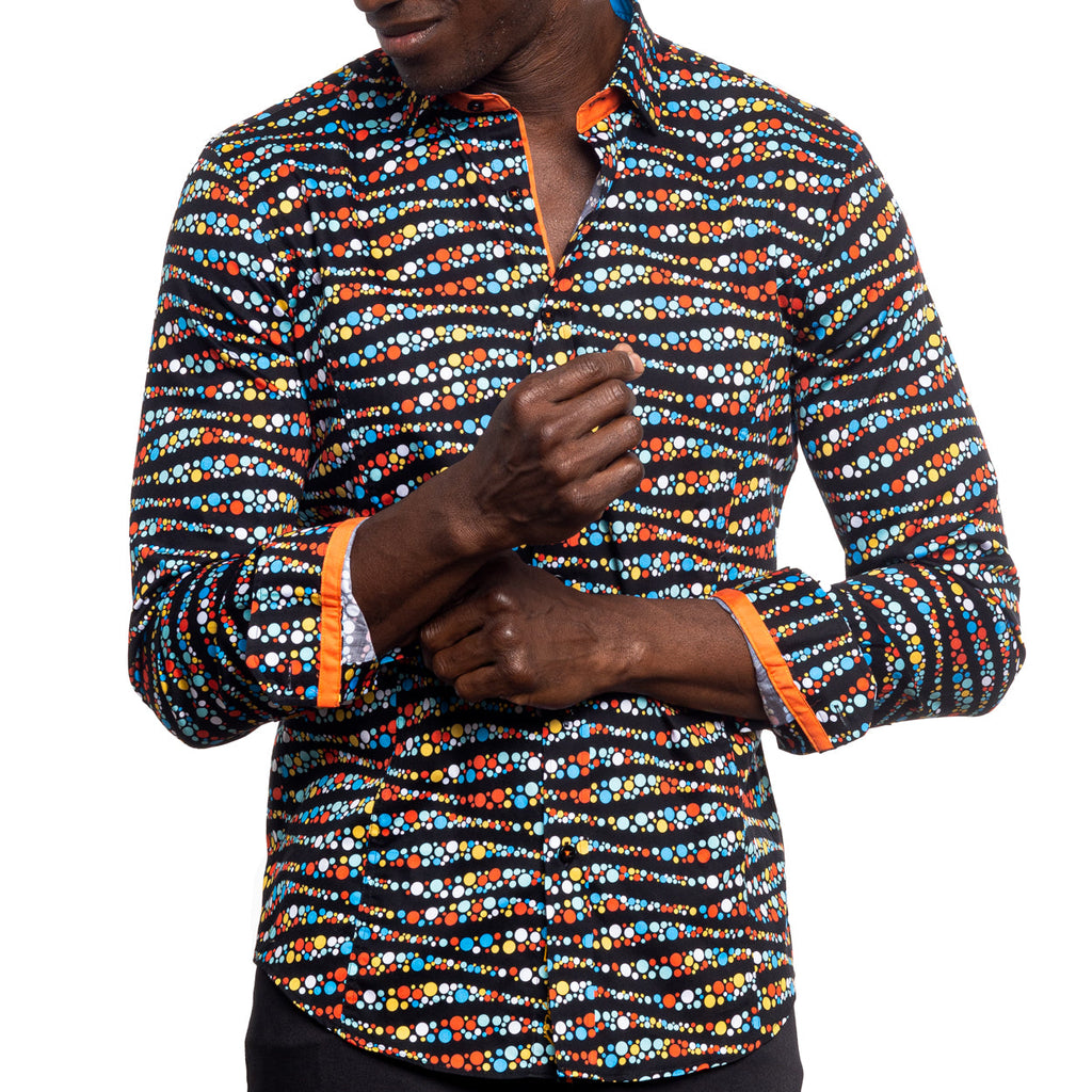 Fizzy Fit PM Edition Button Down Shirt Shirts Eight-X MULTI S