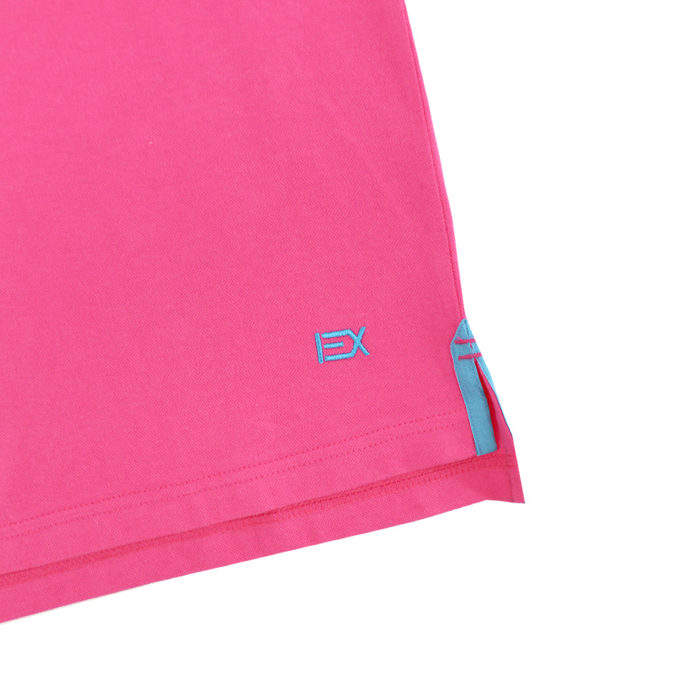 Fuchsia Polo with EX Logo Shirts Eight-X