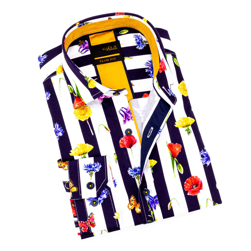 Grand Finale Button Down Shirt Shirts EightX MULTI S