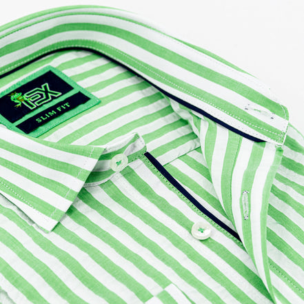 Ivan - Green Button Down Shirt Shirts EightX
