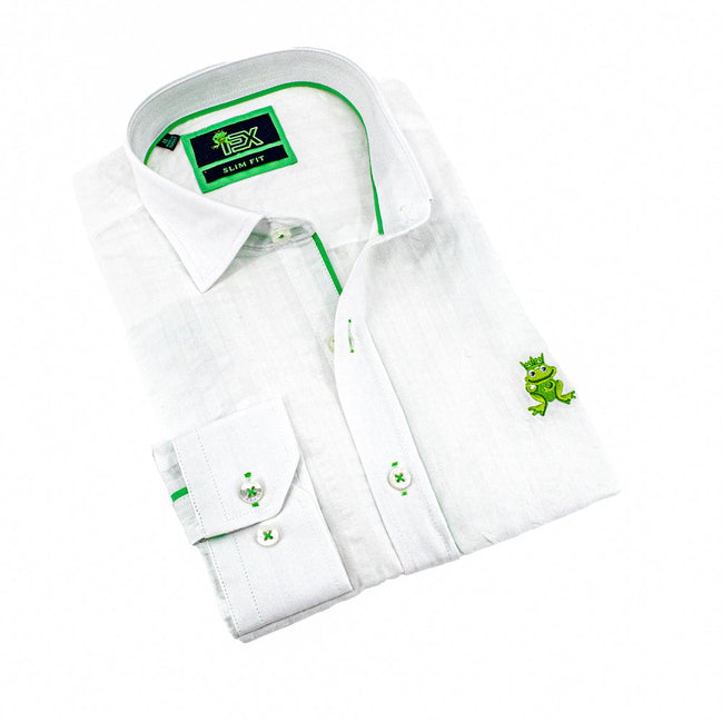 Ivan - White Button Down Shirt Shirts EightX WHITE S