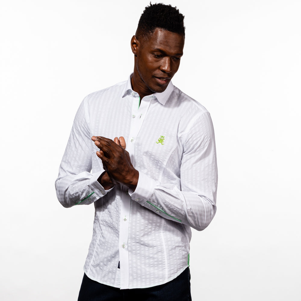 Ivan - White Button Down Shirt Shirts EightX