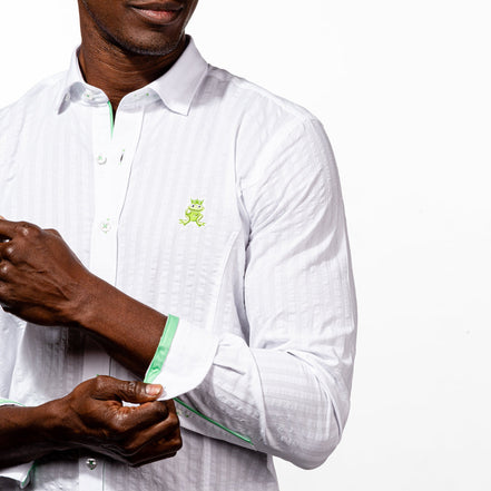 Ivan - White Button Down Shirt Shirts EightX