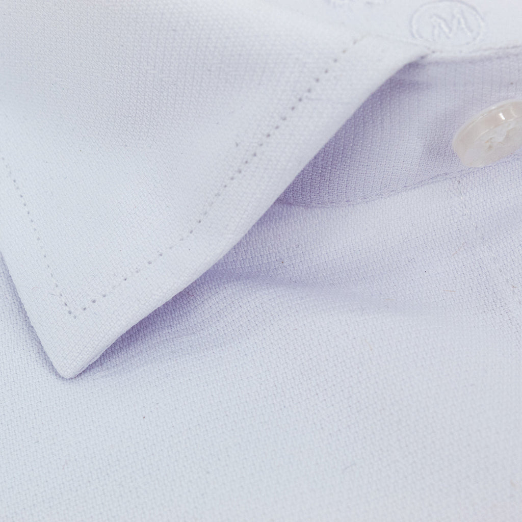 Jacquard Button Down Shirt - White Shirts EightX