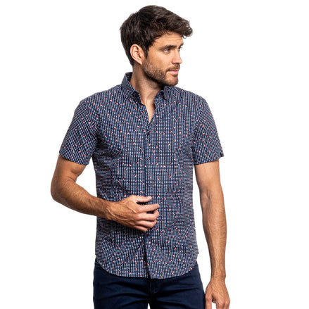 Lady Luck Short Sleeve Button Down Shirt Shirts EightX