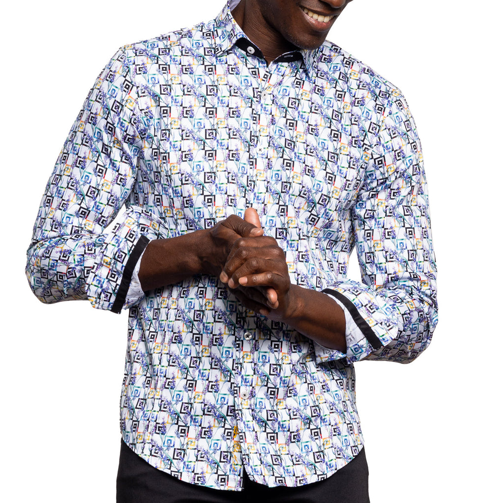 Lavender Sewn Dreams PM Edition Button Down Shirt Shirts Eight-X MULTI S