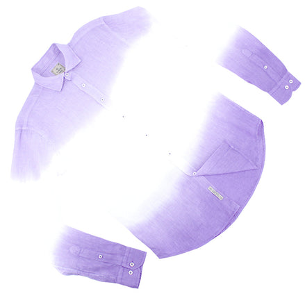 Lilac Ombré Linen Shirt Shirts Eight-X