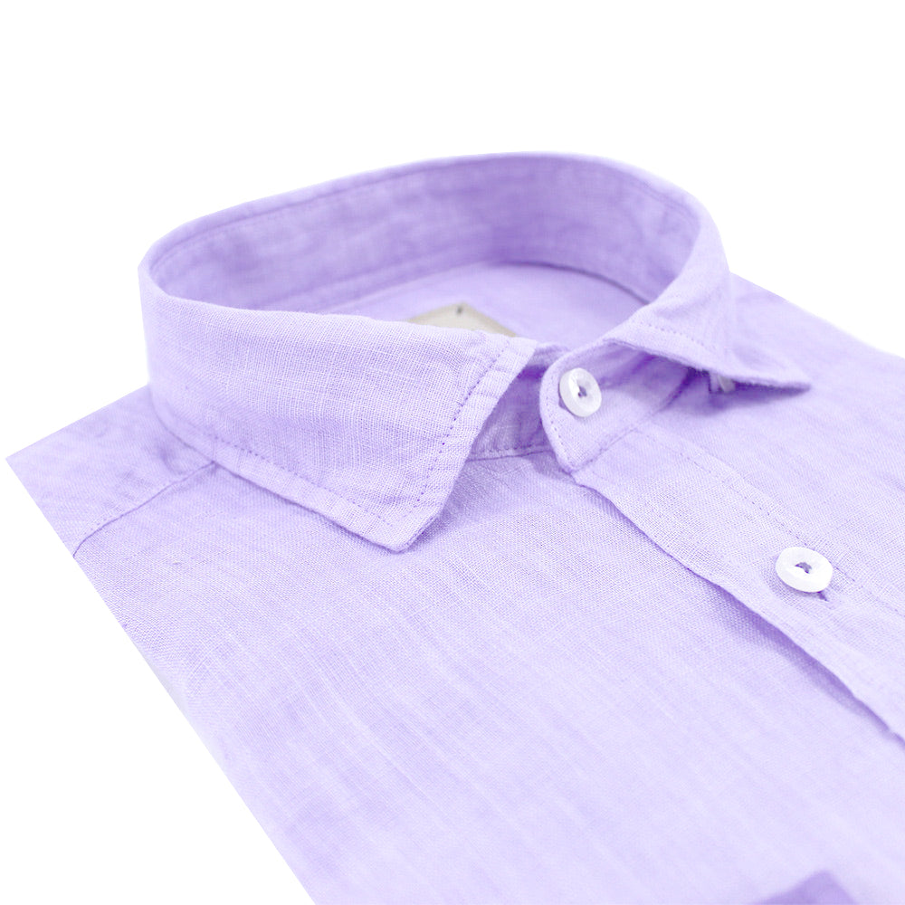 Lilac Ombré Linen Shirt Shirts Eight-X