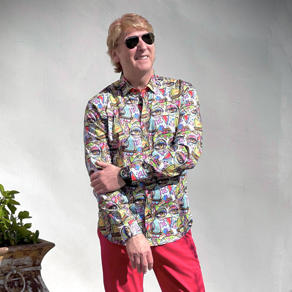 London Calling PM Edition Button Down Shirt Shirts EightX MULTI S