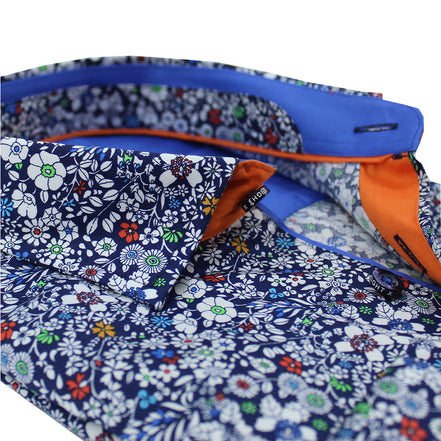 Minimalist Multi Color Bloom Button Down Shirt Shirts Eight-X