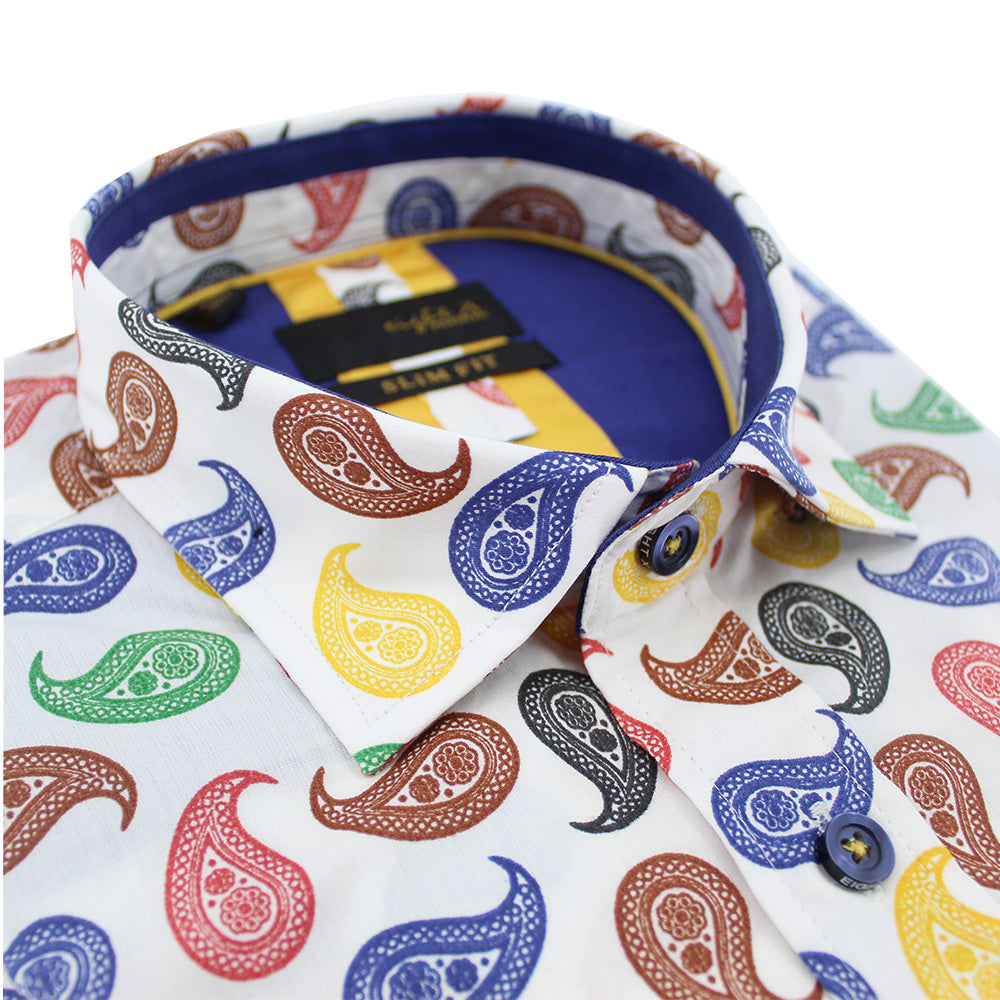 Mod Paisley Short Sleeve Shirt Shirts Eight-X