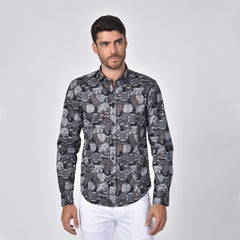 Moroccan Tapestry Paisley Button Down Shirt – Eight-X