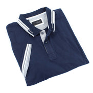 Navy Polo With Red And White Trim Shirts EightX NAVY S