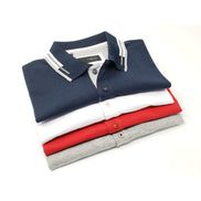Navy Polo With Red And White Trim Shirts EightX