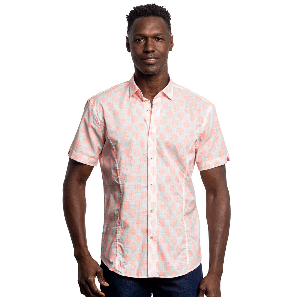 Neon Breeze Linen Short Sleeve Shirt Shirts Eight-X