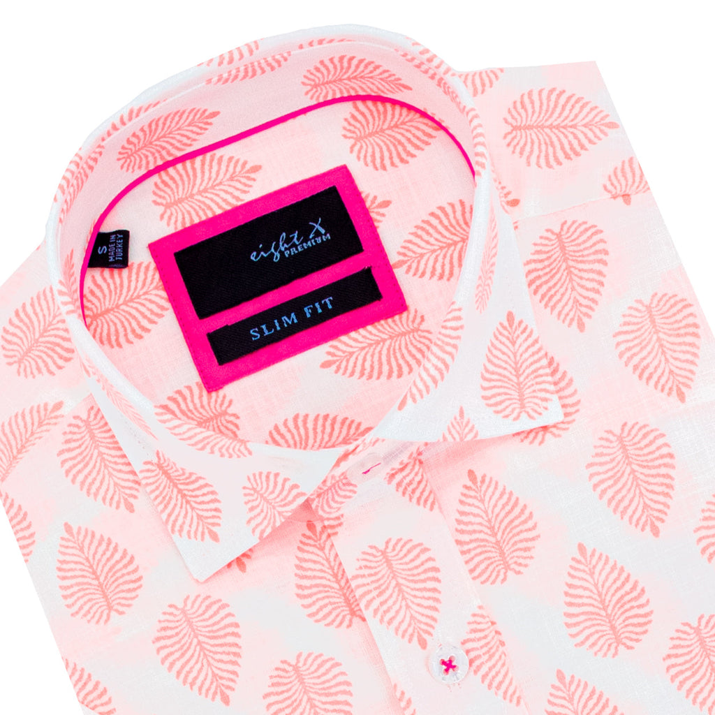 Neon Breeze Linen Short Sleeve Shirt Shirts Eight-X