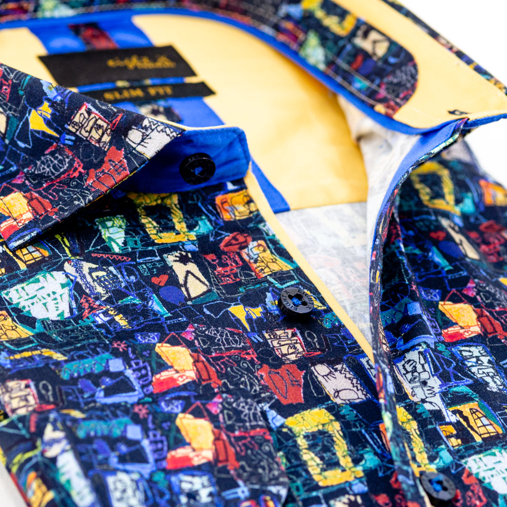 Night Walk Button Down Shirt Shirts EightX