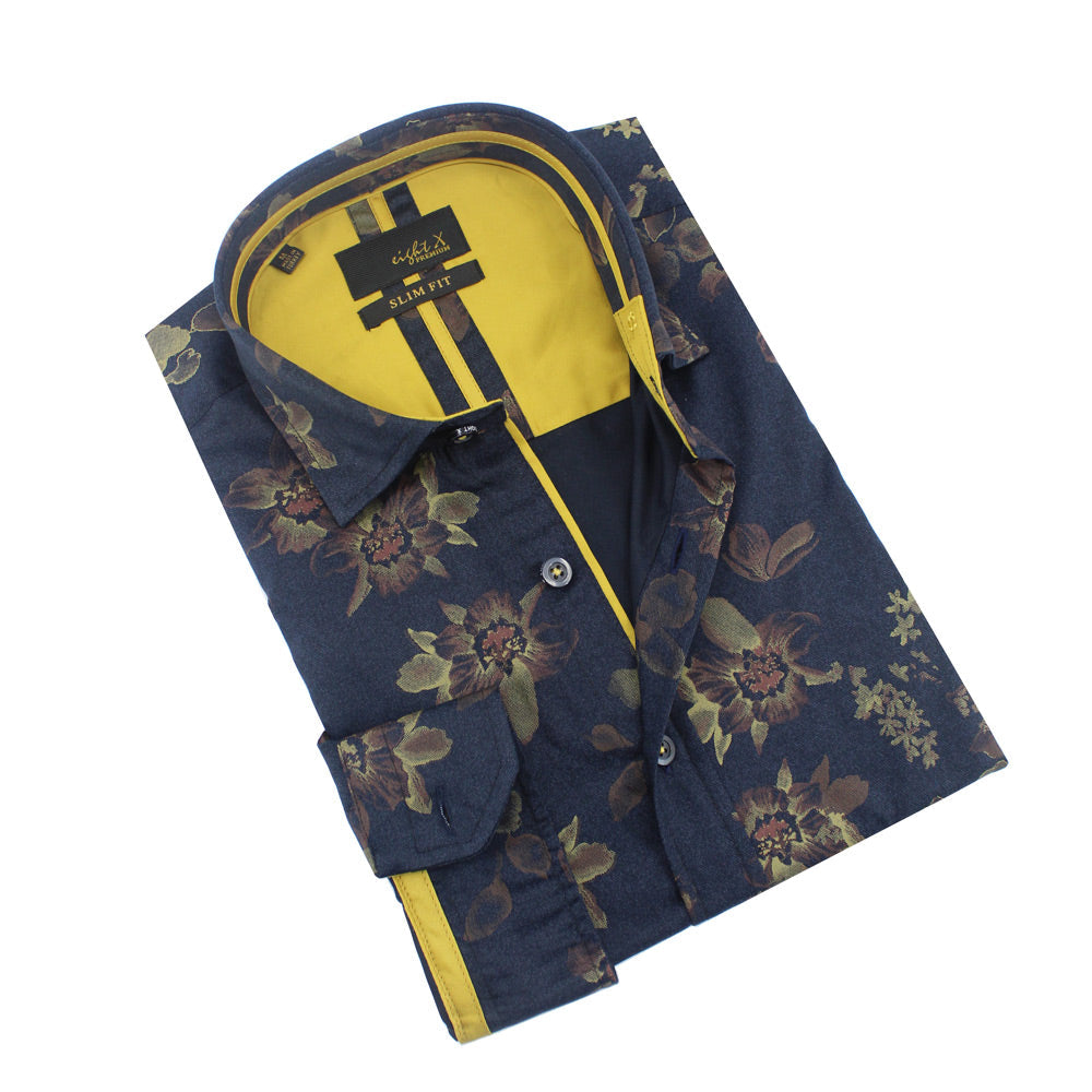 Nightingale Button Down Shirt Shirts Eight-X NAVY S