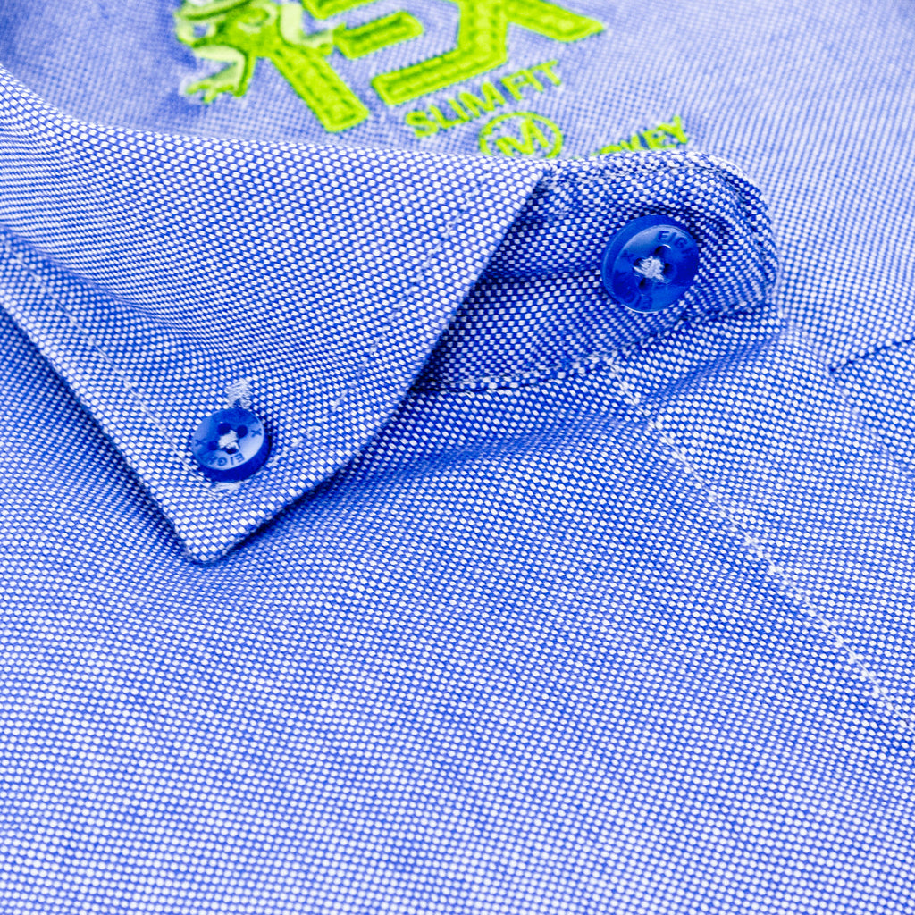Oxford FROG Button Down Shirt - Blue Shirts EightX