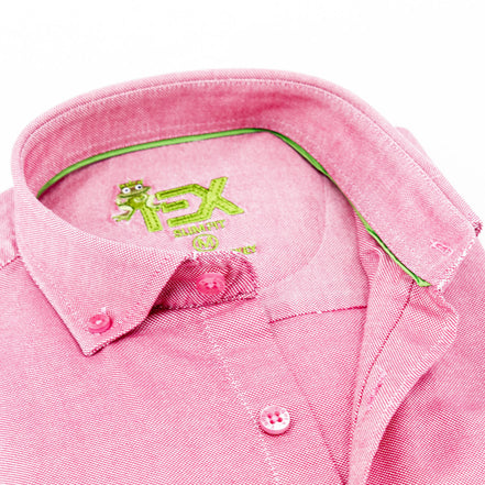 Oxford FROG Button Down Shirt - Red Shirts EightX