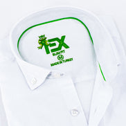 Oxford FROG Button Down Shirt - White Shirts EightX