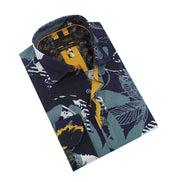 Pixelated Garden Print Shirt Shirts Eight-X MULTI S