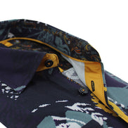 Pixelated Garden Print Shirt Shirts Eight-X