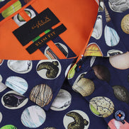 Polka Dot Collage of All Things Circle Button Down Shirt Shirts Eight-X