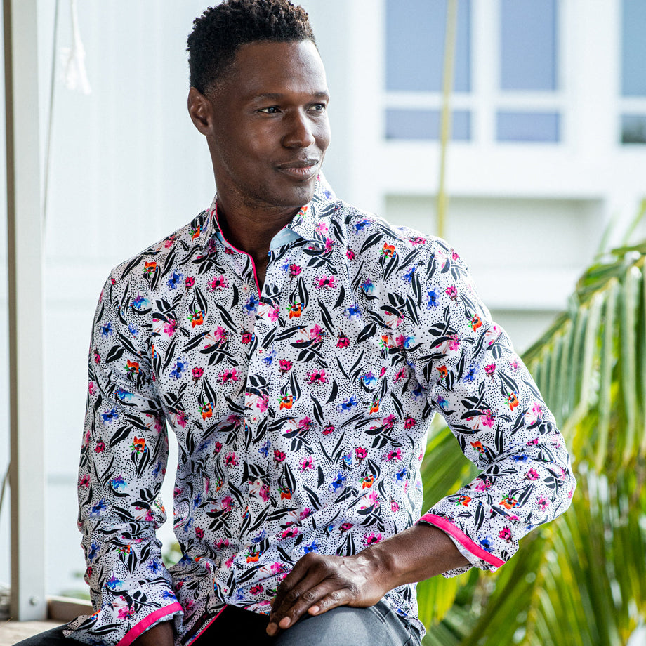 Designer Men's Apparel - Slim Fit Button Down Shirt | Eight X