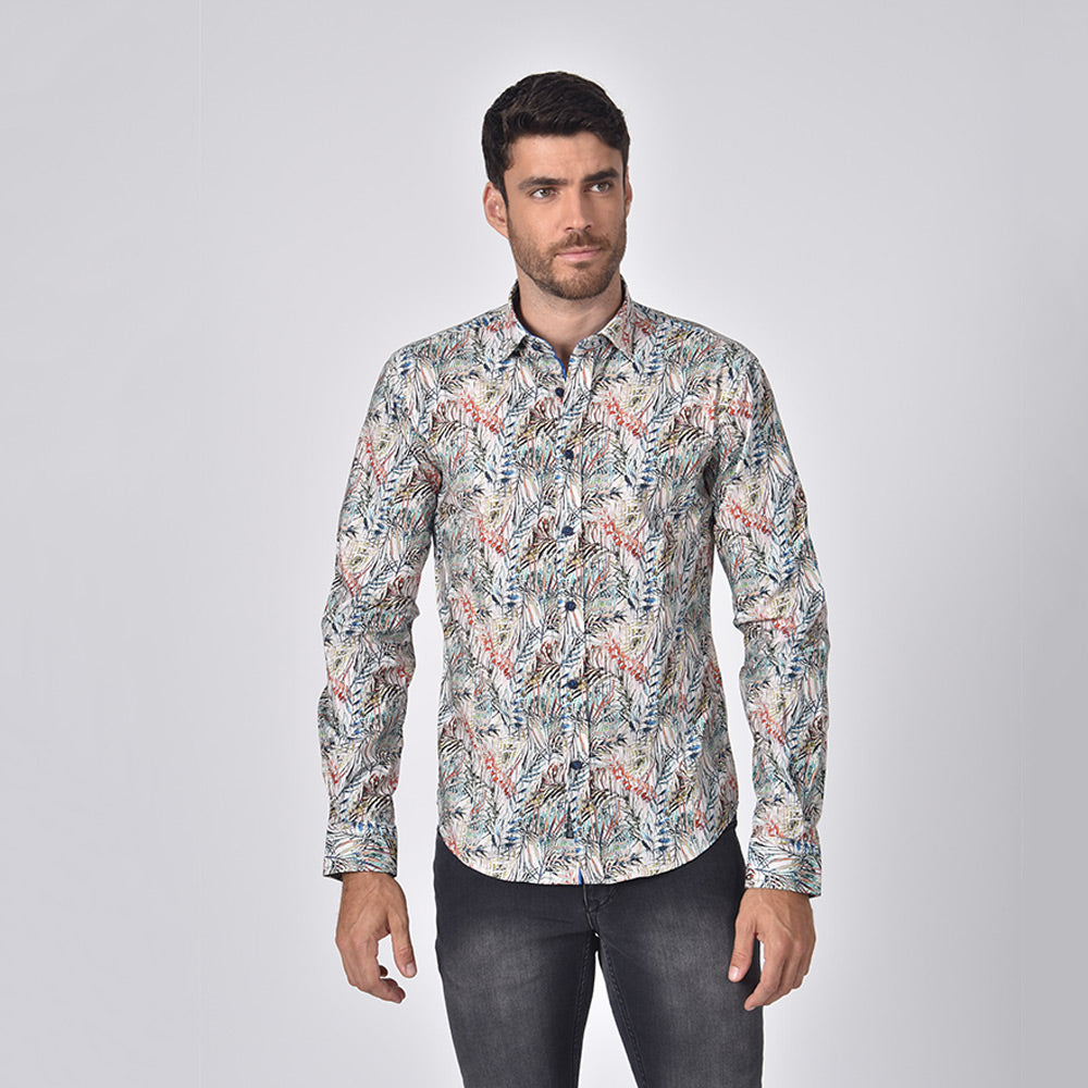 Rain Forest Leaves Button Down Shirt Shirts Eight-X