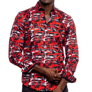 Red Rover PM Edition Button Down Shirt Shirts Eight-X RED S