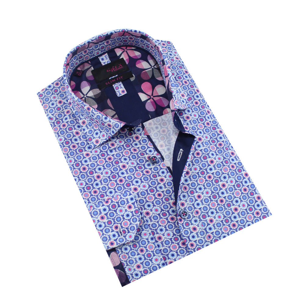 Retro Daisy Button Down Shirt Shirts Eight-X MULTI S