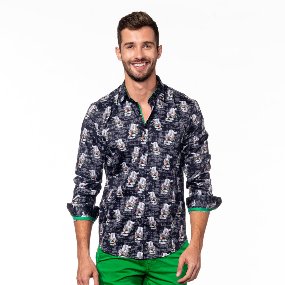 Rock N' Rose Button Down Shirt Shirts Eight-X