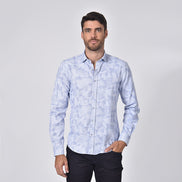 Royal Geo-Shapes Button Down Jacquard Shirt Shirts Eight-X
