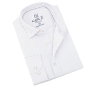 Seersucker Solid Button Down Shirt - White Shirts EightX WHITE S