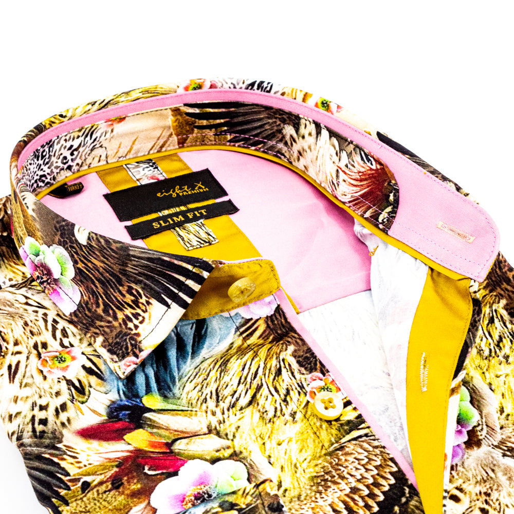 Shaman's Stare Button Down Shirt Shirts EightX