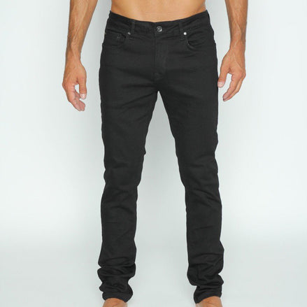Slim Fit Stretch Black Denim Jeans #EIG-36 Jeans Eight-X