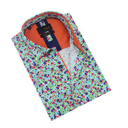 Spring Melody Floral Short Sleeve Shirt Shirts Eight-X GREEN S