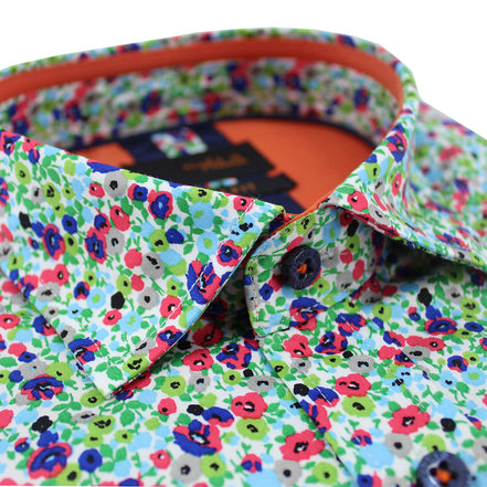 Spring Melody Floral Short Sleeve Shirt Shirts Eight-X