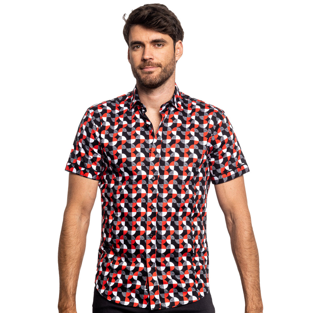 Spy Film Short Sleeve Shirt Shirts Eight-X